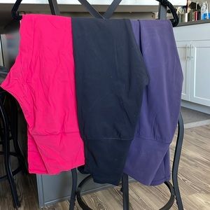 3 pairs of the NuBre material leggings from buffbunny